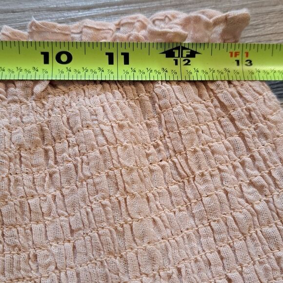 Zimmermann Bayou Elegant Shirred Crinckled Office Siren Chic Cream Skirt Size 1 - Picture 7 of 15